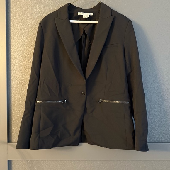 VERONICA BEARD • Iconic Classic Black scuba Blazer - size 14 - Picture 7 of 13